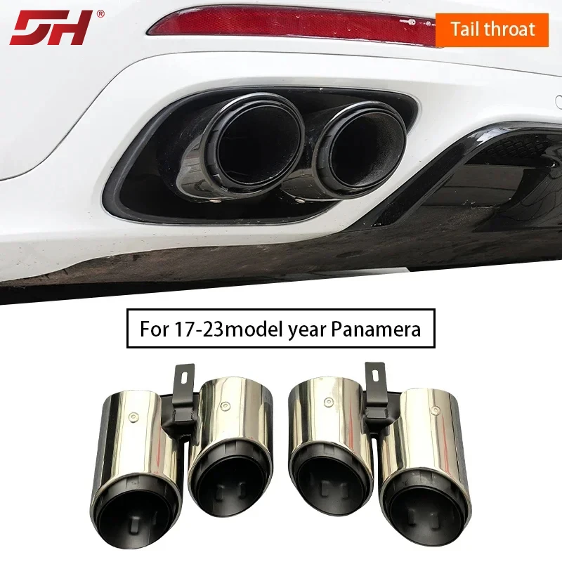 Quad Car Exhaust Tip Systems Nozzle Muffler Pipe Stainless Steel for Porsche Panamera 971 2017 2018 2019 2020 2021 2022 2023