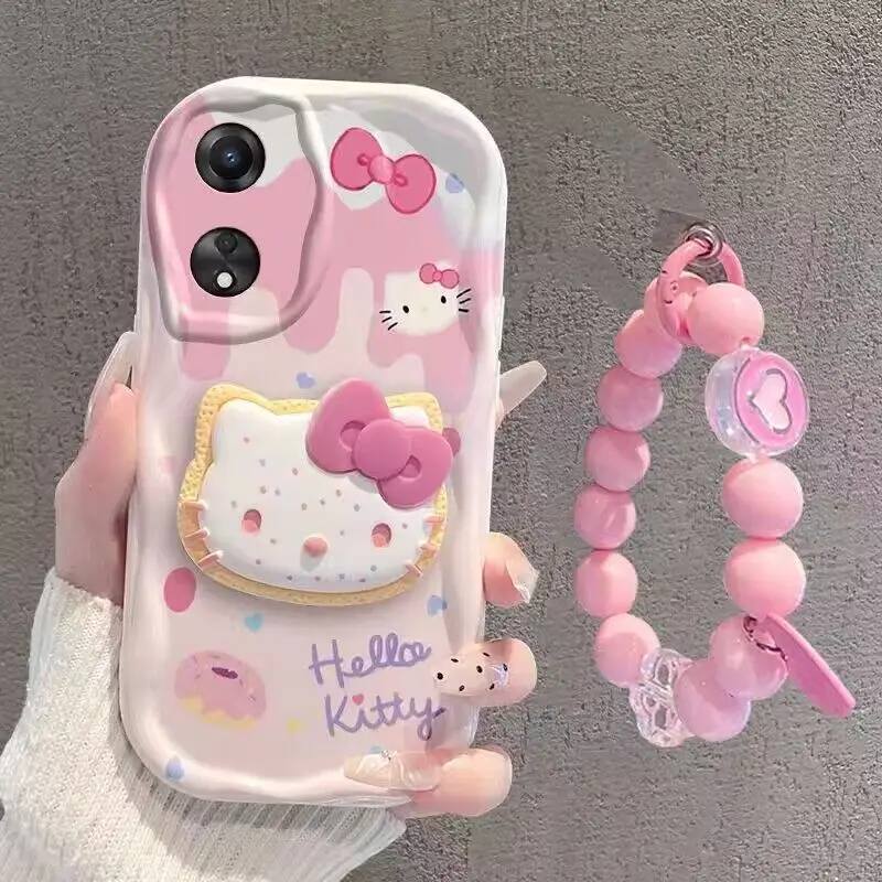 

Чехол Hello Kitty для Motorola MOTO Edge 50 Ultra Pro G84 G75 G60 G53 G52 G35 G05 G22 G30 G24 G14 E22 E13 E14 Чехол Жемчужная цепочка