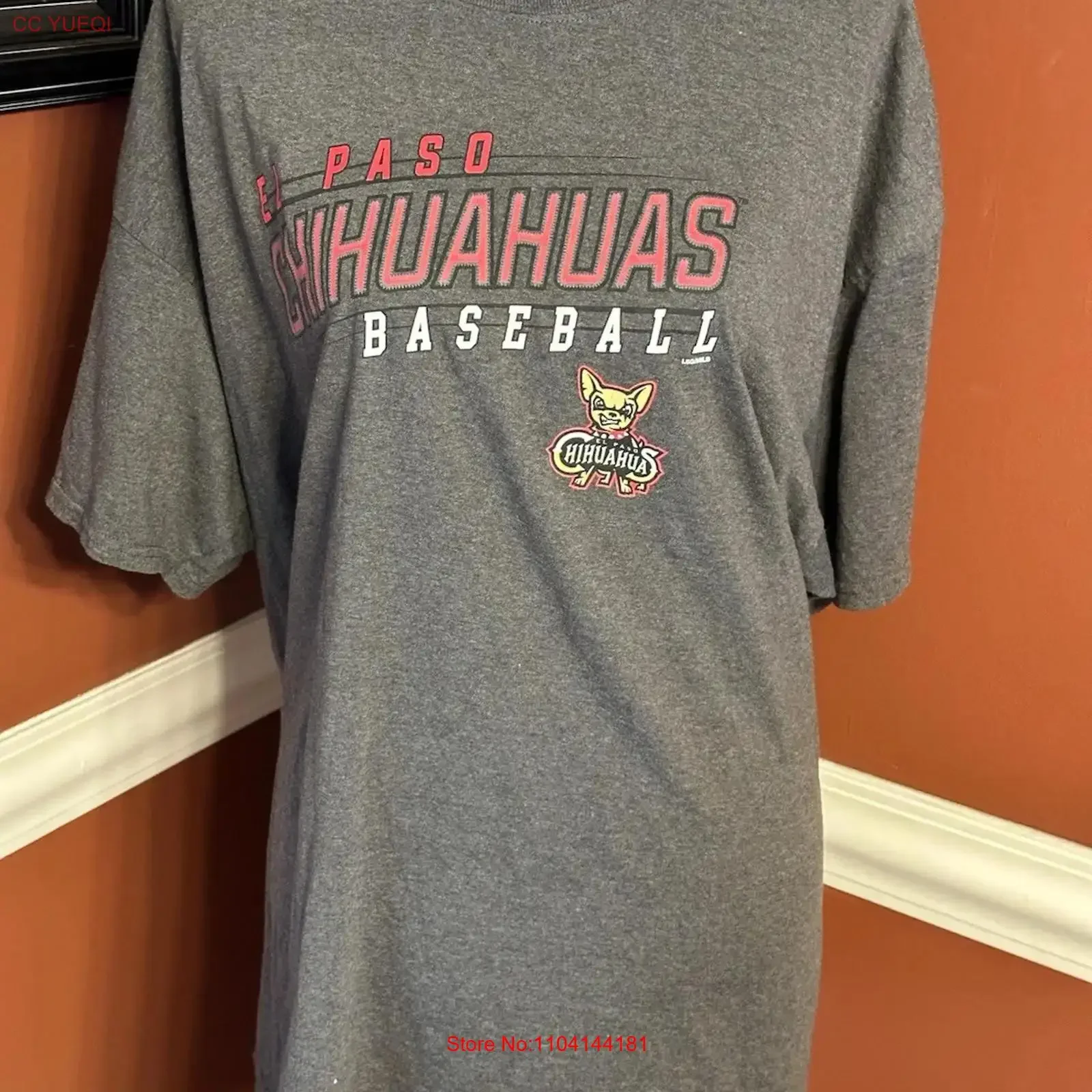 MiLB El Paso Chihuahuas Baseball Dark Gray T Shirt Mens XXL 2XL long or short sleeves vintage Washed Breathable Soft fashion