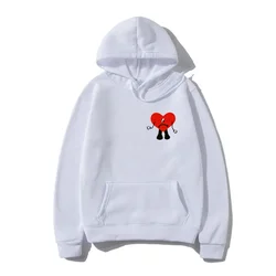 Bad Bunny Hoodie Autumn Winter Women Men Fleece Sweater Sweatshirt Streetwear