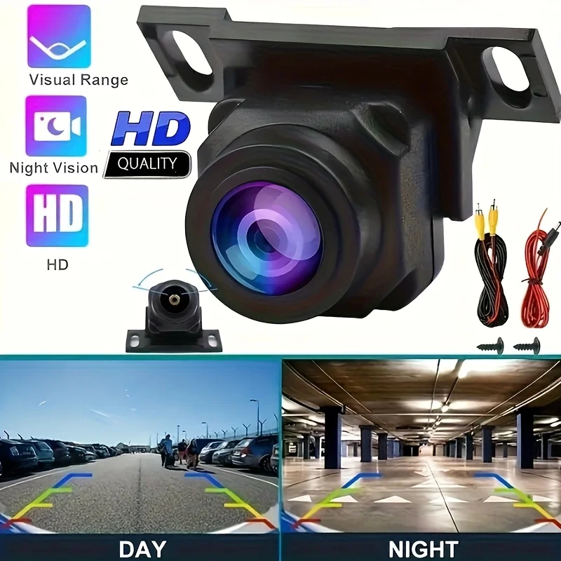 HD Rear View Backup Camera Universal - Vehicle Backup Cameras for Pickup Truck SUV Car Night Vision Wide Angle