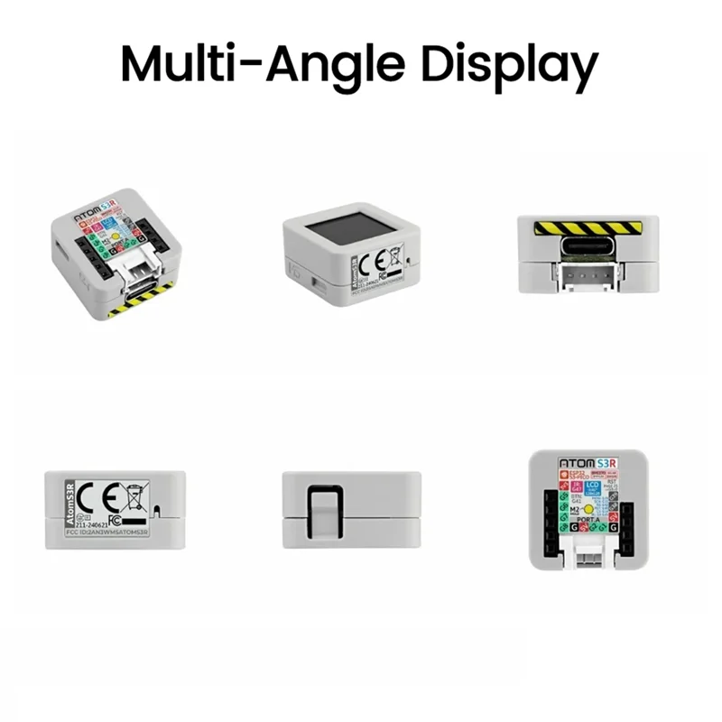 Controlador programável altamente integrado REPLA-ATOMS3R com ESP32-S3 tela IPS de 0,85 polegadas Wifi embutido para aplicações Iot