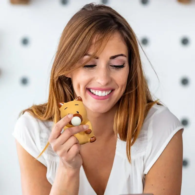 PVC Carino Capibara Pizzico Giocattolo Che Soffia La Bolla Divertente Relax Palla Sensoriale Agitarsi Giocattoli Piccola Palla Da Spremere Giocattoli Per I Bambini Ragazzi Aldult