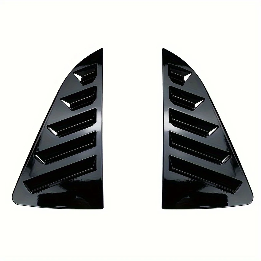 Pair Car Window Shutter Cover Trim Window Louver Side Vent Trim Sticker For VW Polo MK5 6R 6C 2011-2018