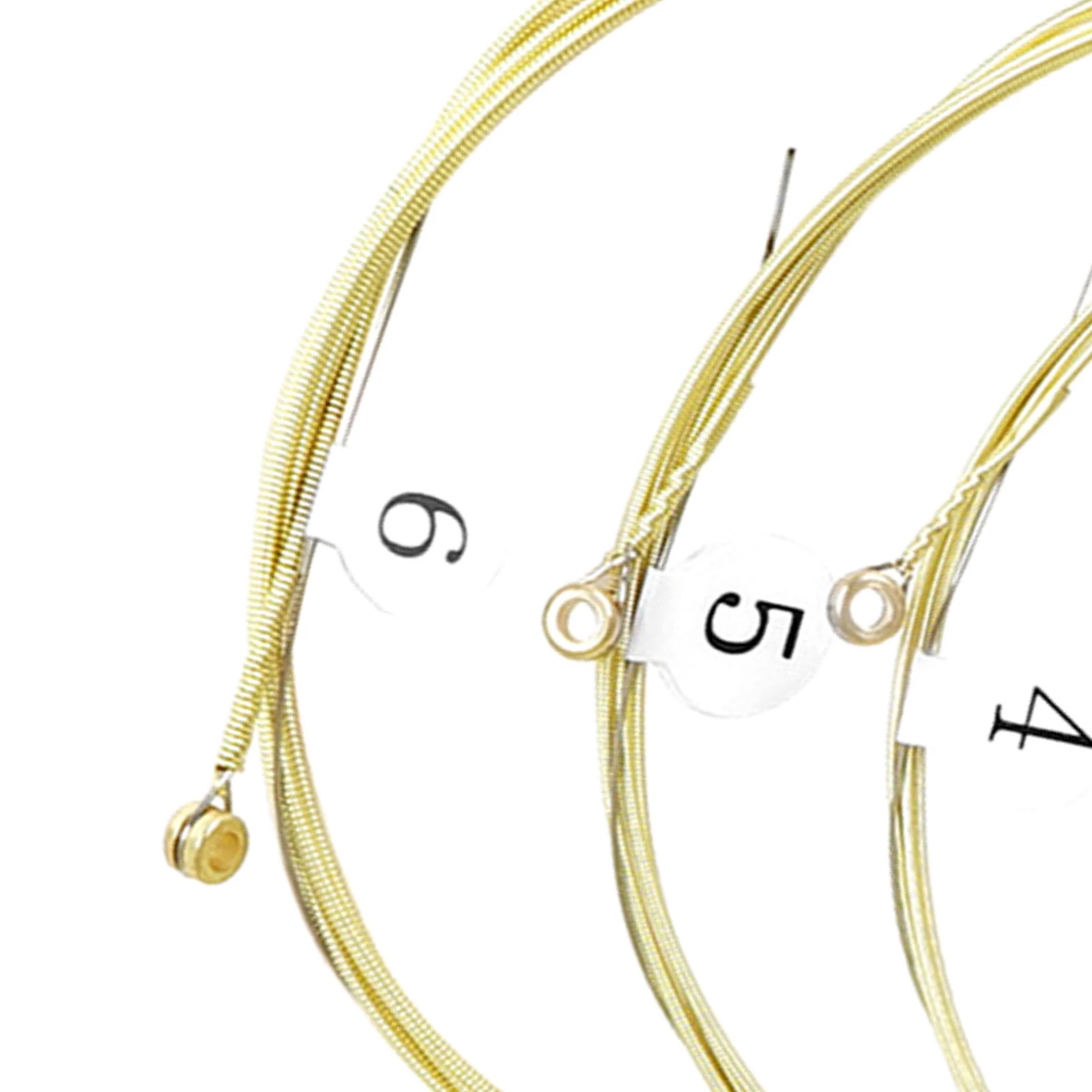 Gitarrensaiten-Set, 6, Gitarrensaiten mit Kugelkopf, Phosphorbronze-Beschichtung, Ersatz für Akustikgitarren, Gitarrensaiten