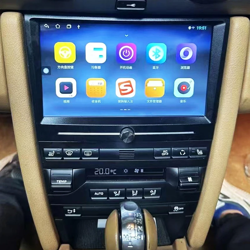 2005-2012 for Porsche 987 Boxster Cayman Car Interior Upgrade New Center Console Color Screen