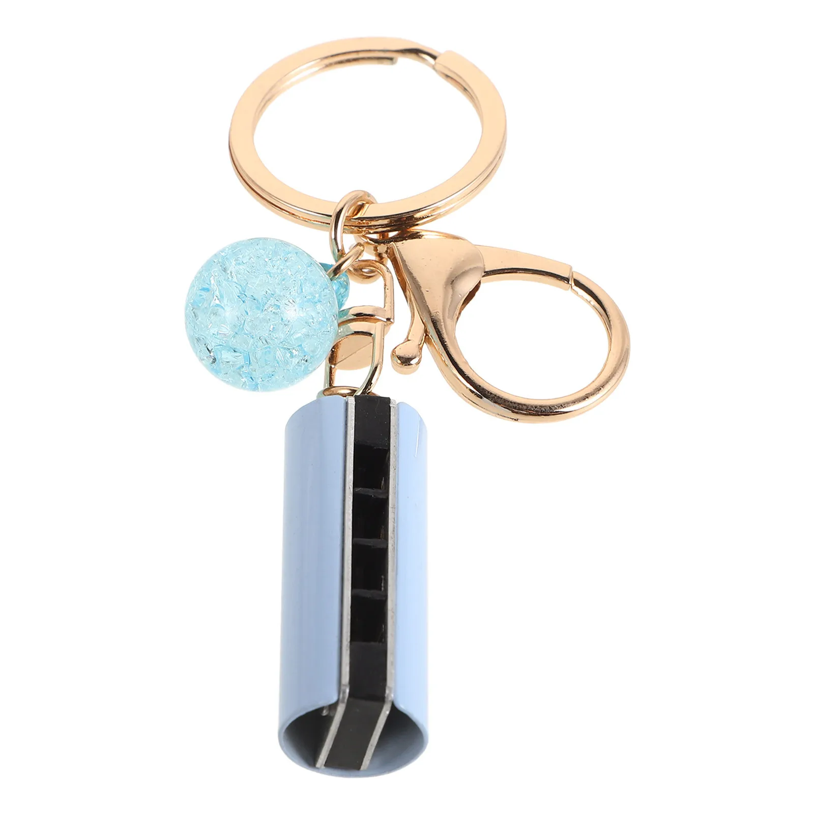 

Mini Harmonica Keychain Pendant Macaron Colors Creative Bag Keyring Decoration Musical Instrument Party Favor Gift