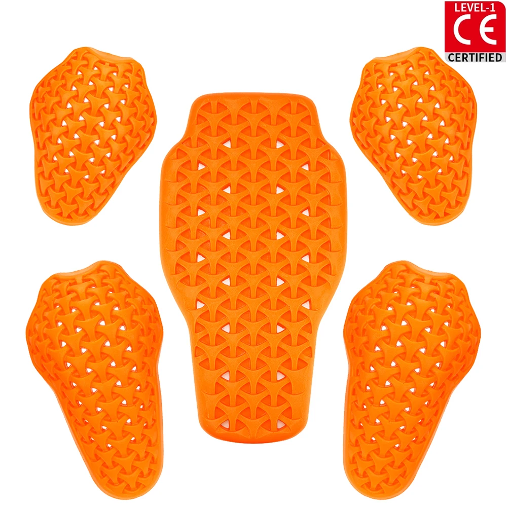CE Certification Motorcycle Jacket Insert Protective Gear Moto Clothing Built-in Protector Knee Pads Elbow Chest Back Protection