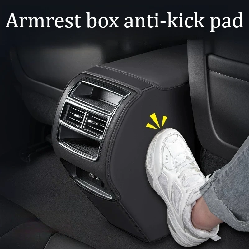 For GAC Trumpchi GS3 Emzoom 2023-2025 Car Armrest Case Anti-kick Pad Rear Discharge Trend Protective Decorative Supplies Sticker