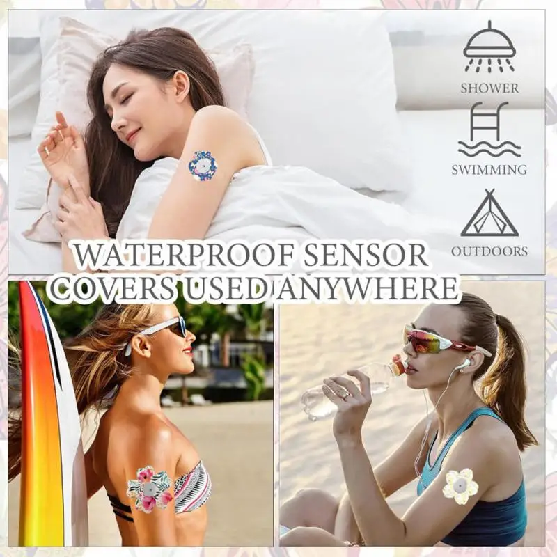 Meter Sensor Fixing Patch Compatible With Blood Glucose Monitoring Breathable  Tape for Sensitive Skin Durable Hold 5/8pcs