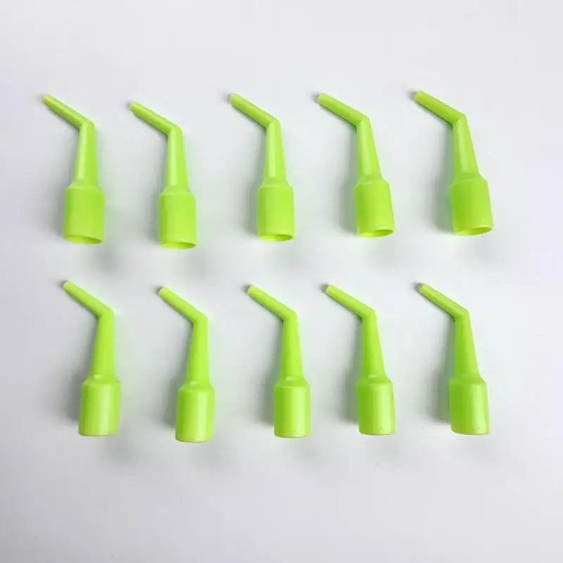 10Pcs Dentistry Disposable Suction Tip Conversion Head Bend Pipe High Temperature Resistance Disinfect Oral Cavity Surgery Straw