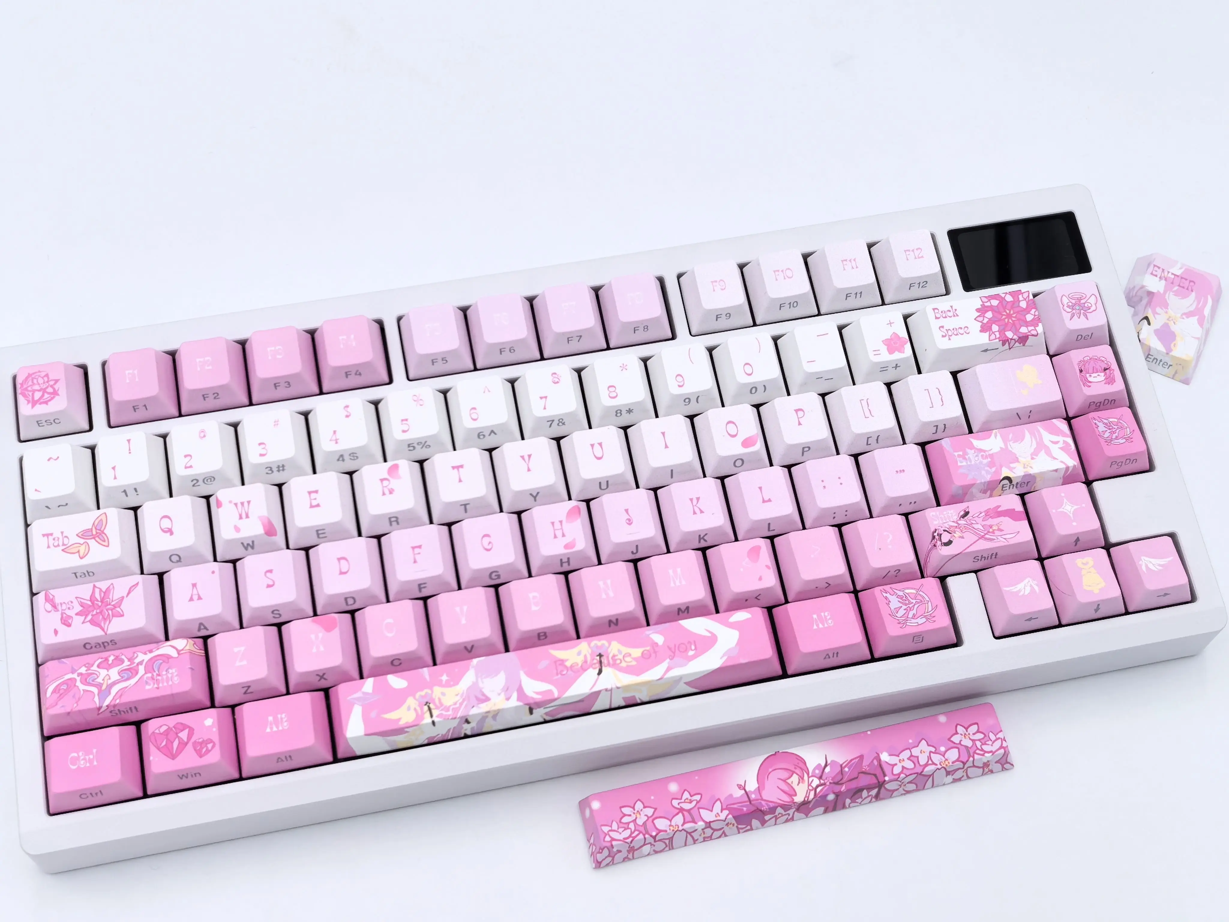 Keycaps berukir sisi pabrik Elysia