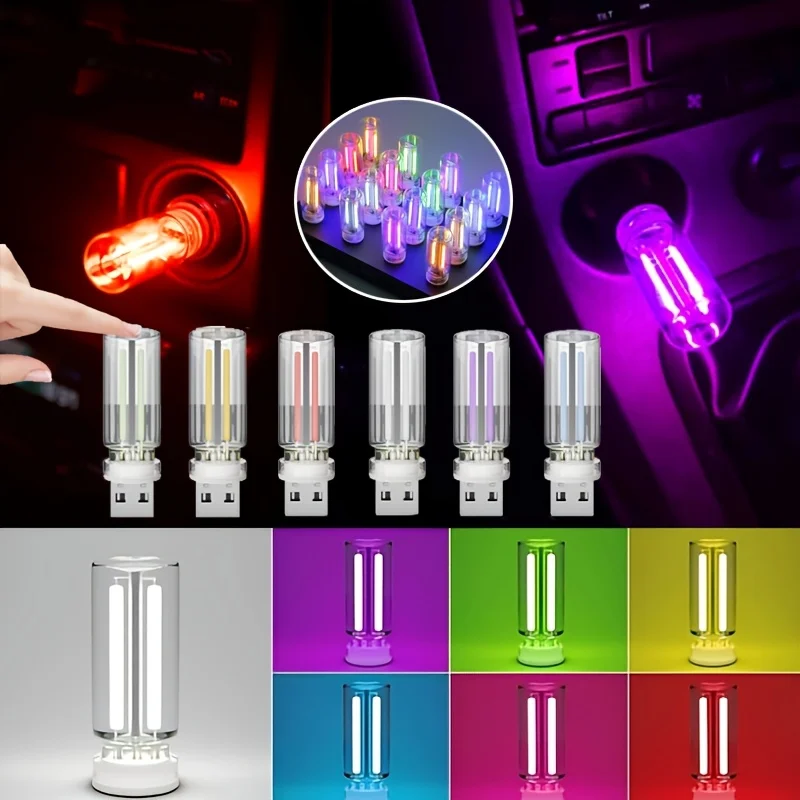 

Usb-Powered LED Car Interior Light Plug Play Ambient Night Lighting Multi-Color Decorative Atmosphere Lamp 5V Operating Voltage