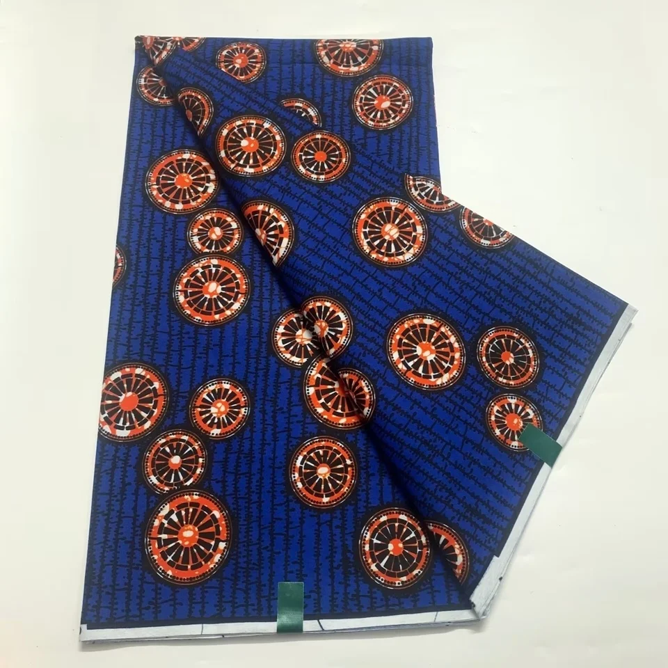

100% Cotton New Arrival Original Wax Fabric African Print Fabric Tissue Wax Fabric Wholesale African Wax Ankara Material 6yard