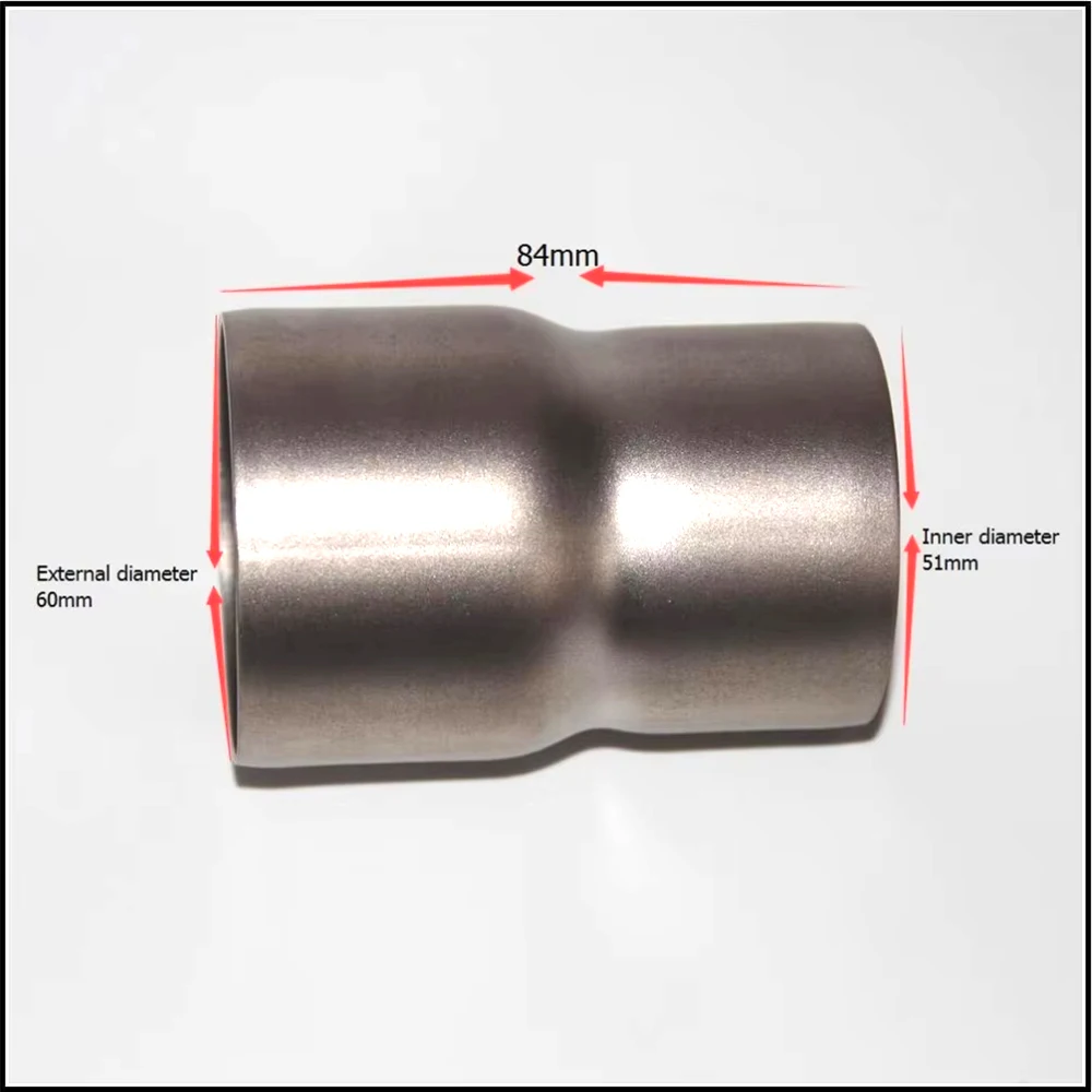 For K1 K2 K3 K4 BANDIT HUYABUSA Universal 61mm-51mm Motorcycle exhaust Muffler Adapter Reducer Connector Pipe escape Tube