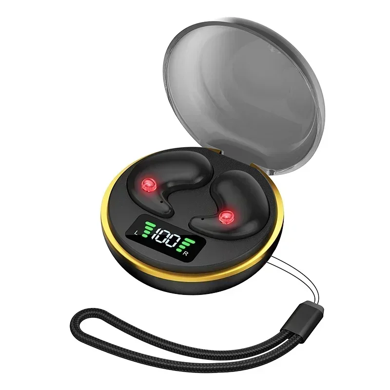 

Wireless In Ear Earbuds With Noise Canceling LED Display Charging Case Sleeping Headphones For Sports Laptop TV Computer