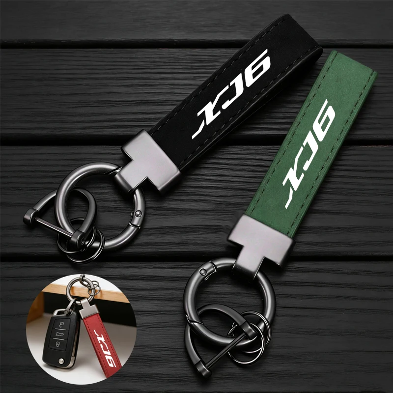 

Fashion Suede KeyChain Horseshoe Buckle Key Ring Car Key Rings For Yamaha XJ6 N DIVERSION 2009 - 2026 Motorcycle Accessories