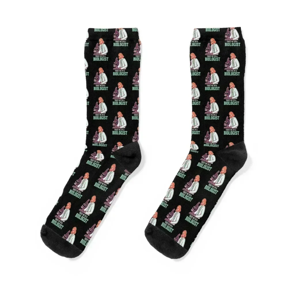 

Trust Me I'm A Biologist Biology Teacher Student Socks sheer designer Novelties new in's Male Socks Women's