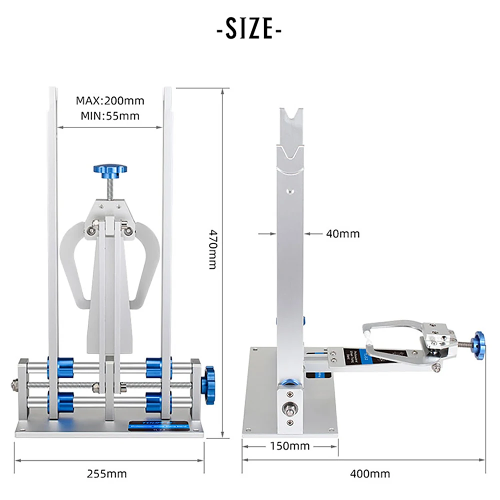 TOOPRE MTB Road Bicycle Wheel Truning Stand Rims Correction Stand Professional Bike Wheel Repair Tools With Dial Indicator Gauge