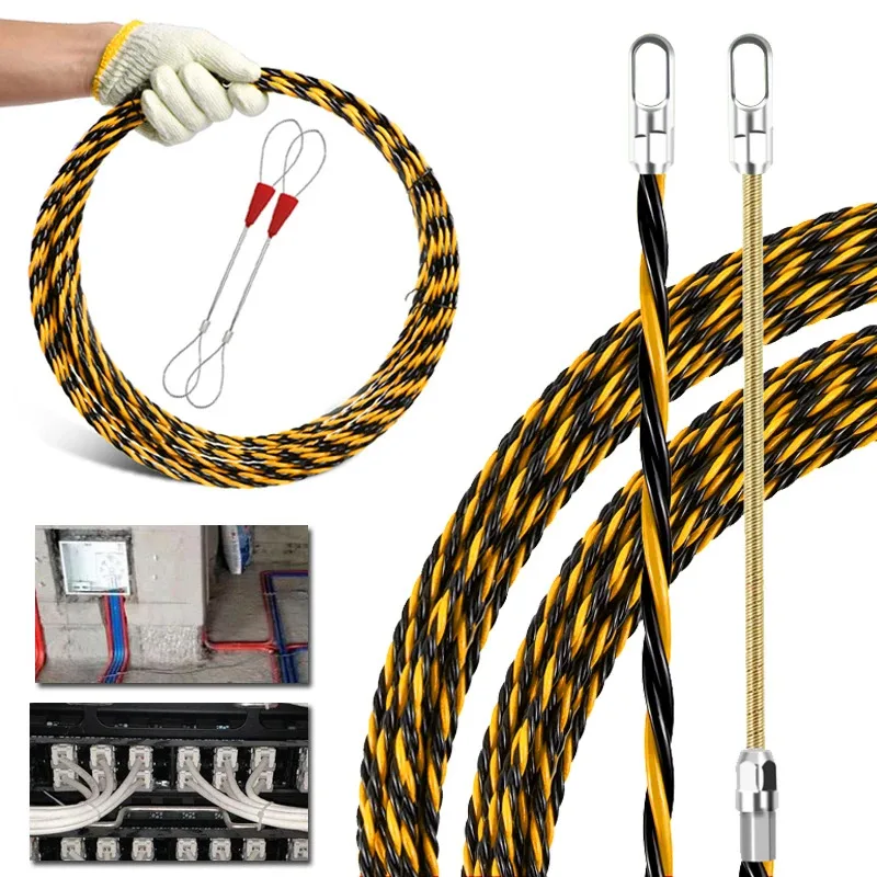 

5/10/15/20/25/30/50M Wire Threading Tool Electrical Wire And Cable Puller Lead Wire Construction Tools