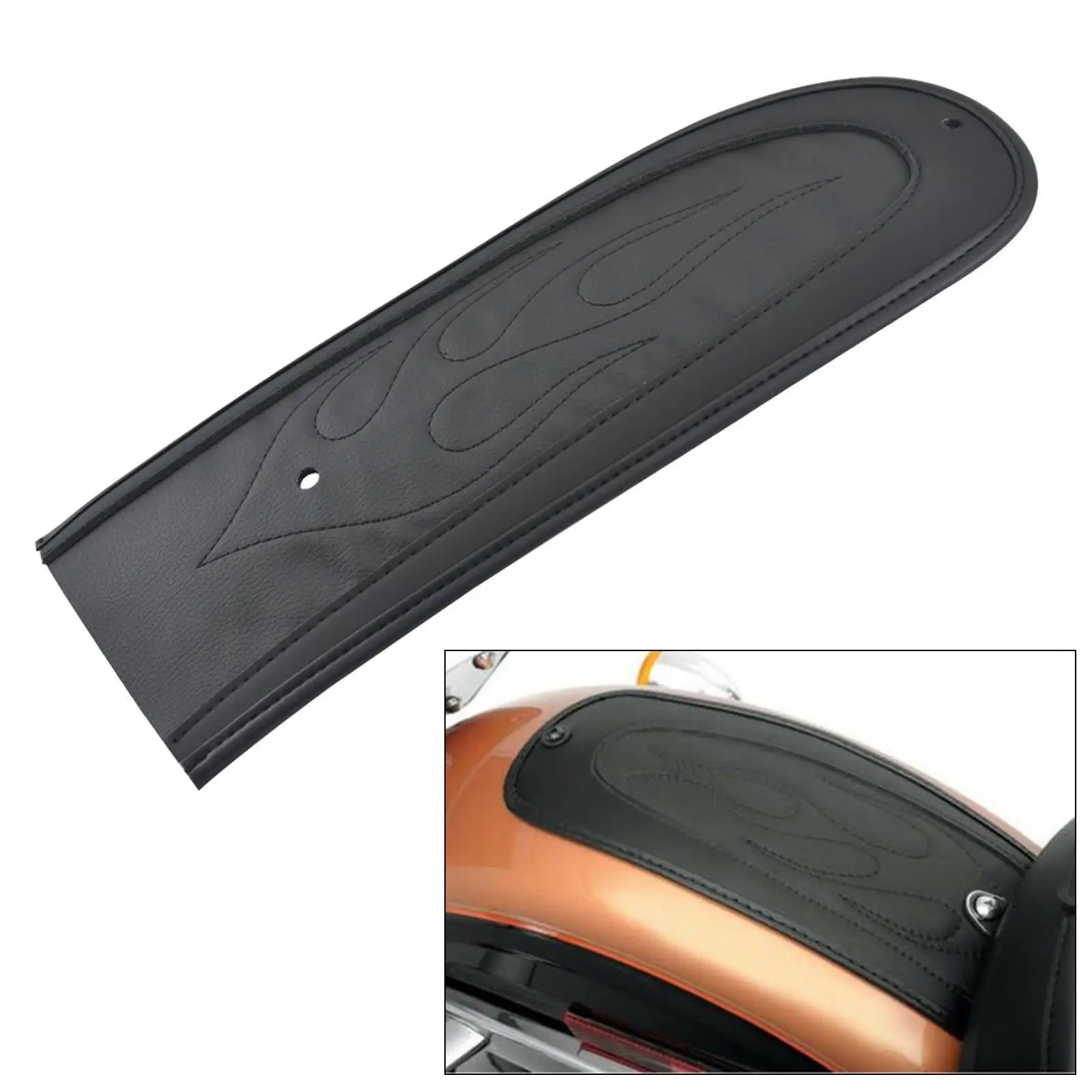 

Black Rear Bib Pad for Dyna Wide Glide Super Glide 2006-2017