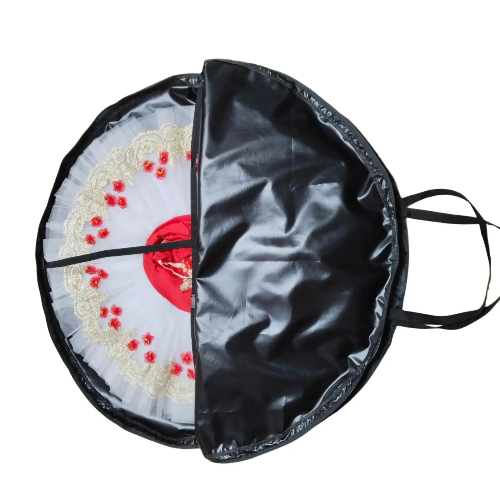 Costume Garment Bag Dance Tote Zipper Design Elegant Portable for Performance Sturdy Handbag Tutu Skirt Organizer