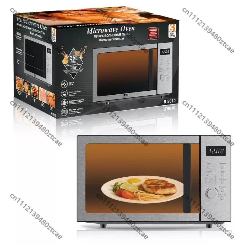 EU Plug 25L Visible Turntable Light Wave Microwave Oven,Fast Home Heating Microwave