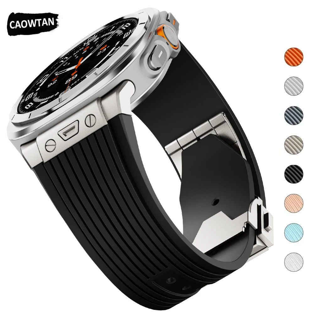 Luxusarmband für Samsung Galaxy Watch Ultra 2025 47 mm Edelstahlschnalle Herren-Sportarmband für Samsung Galaxy Watch 7 Ultra