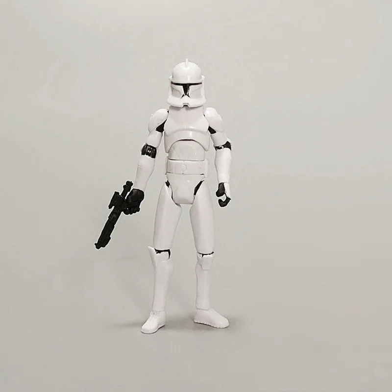 Cartoon Star Wars Jedi Stormtrooper Darth Vader Obi-Wan Kenobi Yoda Movable Mini Model Collectible Hobby Toys Gift Tide Play