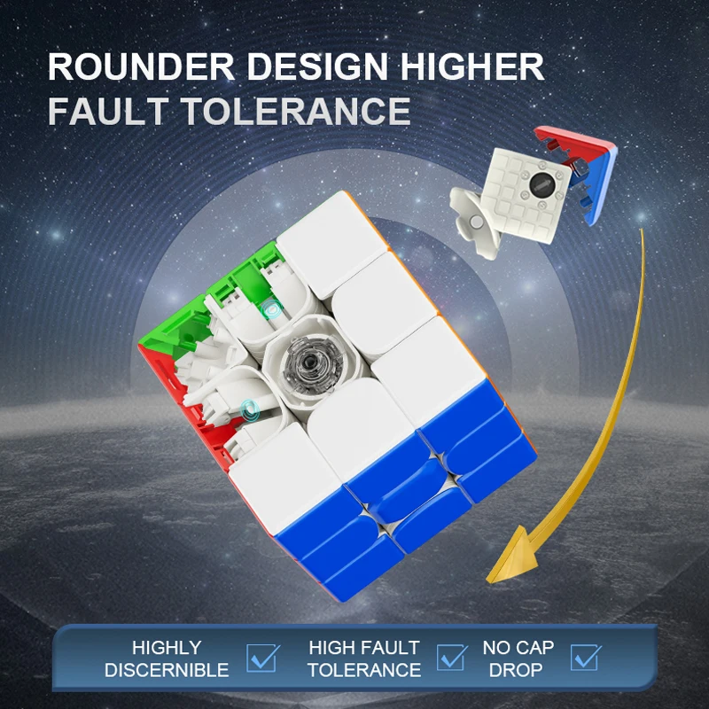 Yj Yongjun Mgc Evo Ⅱ Uv 3X3X3 Magnetische Magische Kubus 3X3 Professionele Cubing Snelheid Puzzel Kinderen Speelgoed 3 × 3 Speedcube Magico Cubo