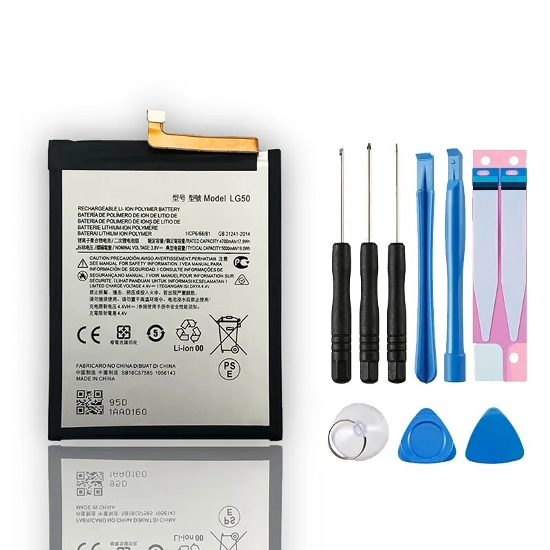 New LG50 Replacement Battery for Motorola Moto One Fusion Plus XT2067 5000mAh