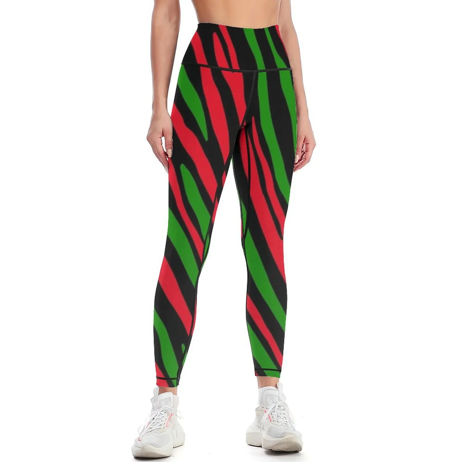 90's Tribe Pattern Leggings active wear gym pants Womens Leggings