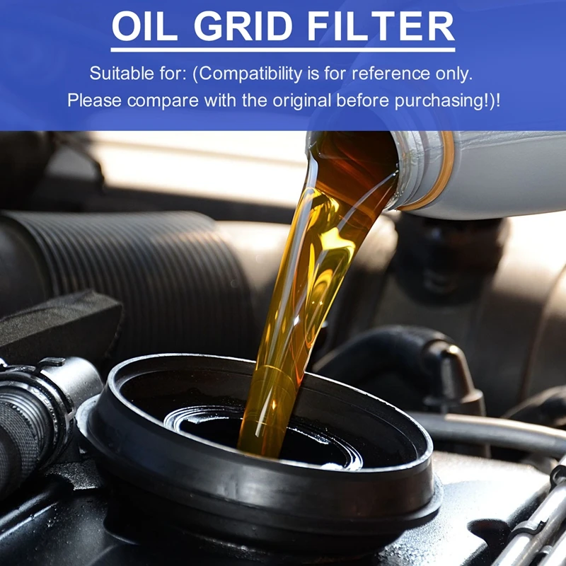 0001802609 Car Engine Oil Filter Fleece Grid Replacement For Mercedes-Benz C CL CLK CLS E G GL GLK ML Class