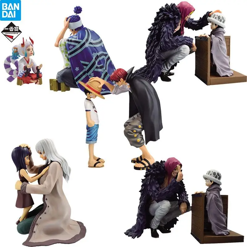 

Original Bandai Ichiban One Piece Figure Luffy Shanks Yamato Law Revible Moment Emotional Stories Anime Figure Action Model Toys