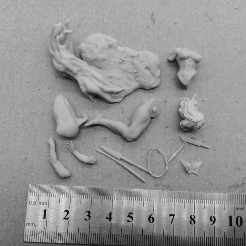 Figura de resina de cazador femenino Tribal, escala 1/24, 75mm, Kit de modelo de ensamblaje, Diorama sin montar y figuritas sin pintar, Juguetes