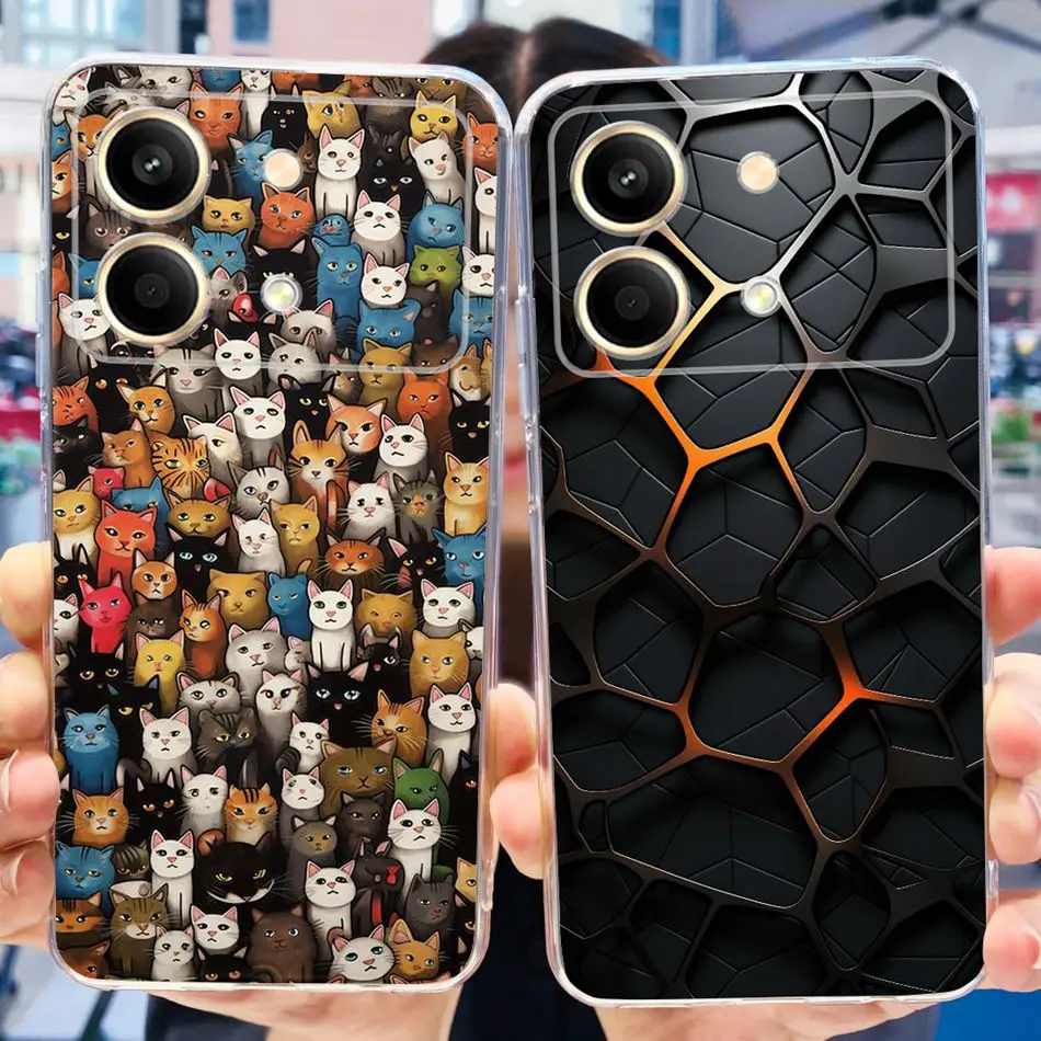 For Xiaomi Poco X6 Neo Case PocoX6 X 6 Pro 5G Fashion Cool Pattern Soft Silicone TPU Phone Cases