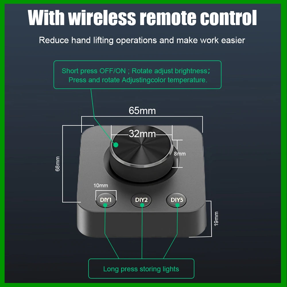 Wiscolor LED Masa Lambası Monitör Işık Çubuğu  Eye-Care Kademesiz Karartma Aydınlatma Masa Lambası Bilgisayar PC Monitörü Ekran Işık Çubuğu İş /