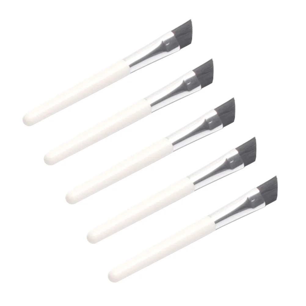 5 uds pinceles de cejas Premium Mini herramientas de maquillaje de fibra sintética para salón uso doméstico suministros de maquillaje de cejas