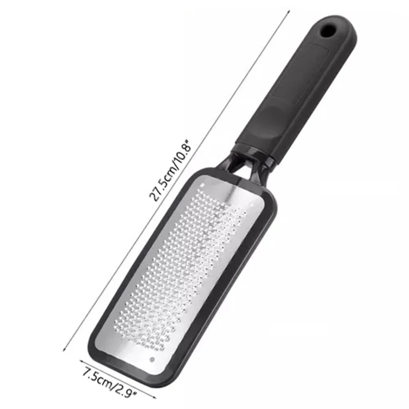 1 pezzo di lima per piedi scrubber pelle morta rimozione calli raschietto in acciaio piedi cura strumento pulito
