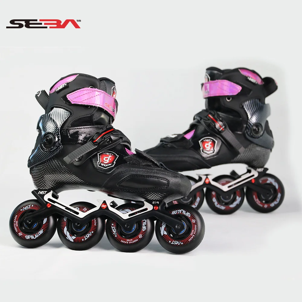 

2022 SEBA TRIX Inline Skates 100% Original MST Carbon Fiber Roller Shoes Rockered Frame Slalom Sliding Free Skating Patines