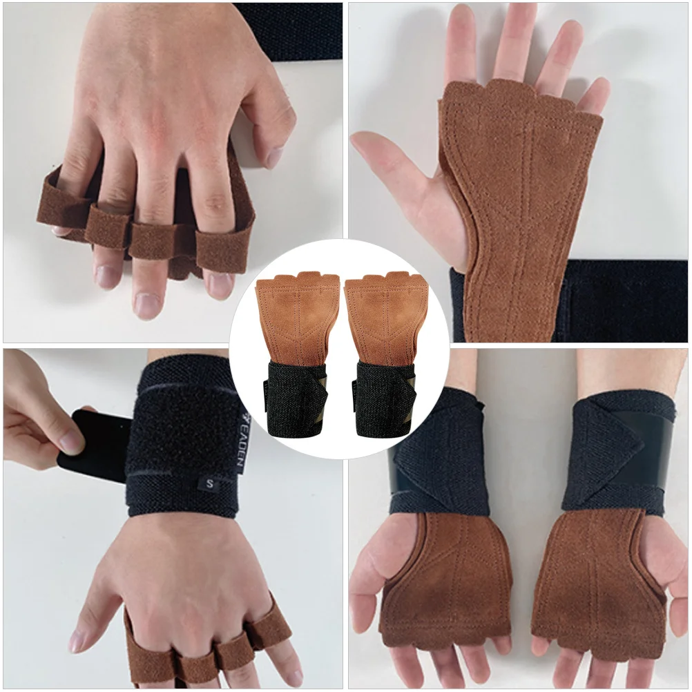 

1 Pair Anti-Slip Wrist Gloves 21-23Cm Palm Size Compression Brace For Fitness Weightlifting Basketball Tennis Wrist Support