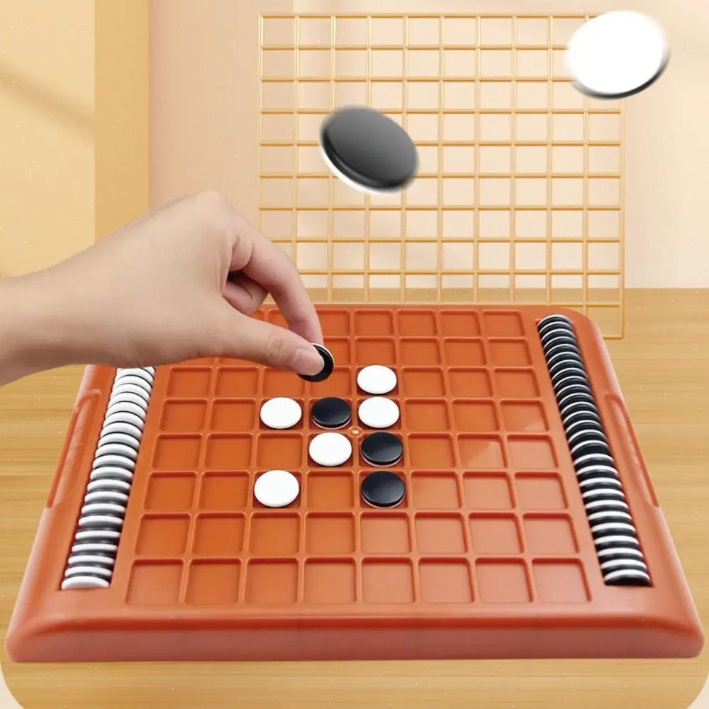 

Tabletop Game Flip Black White Chess Board Parent-Child Interactive Touch Flip Kid Overturn Chess Portable Funny