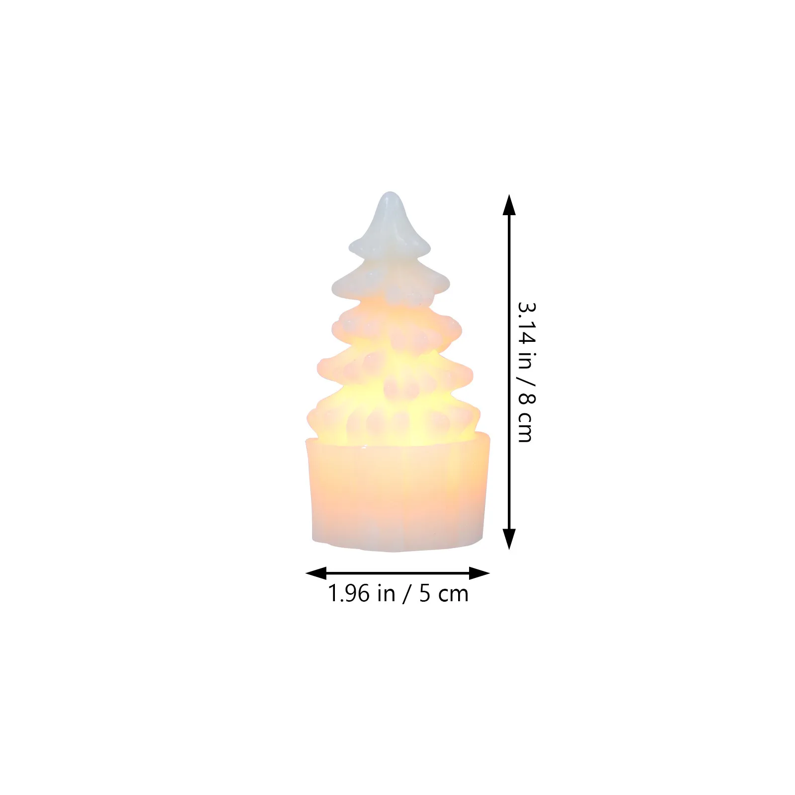 1Pcs LED Electronic Light Xmas Tree Style Desktop Lamp Stable Flat Bottom Christmas Decoration Lamps Xmas Luminous Decors