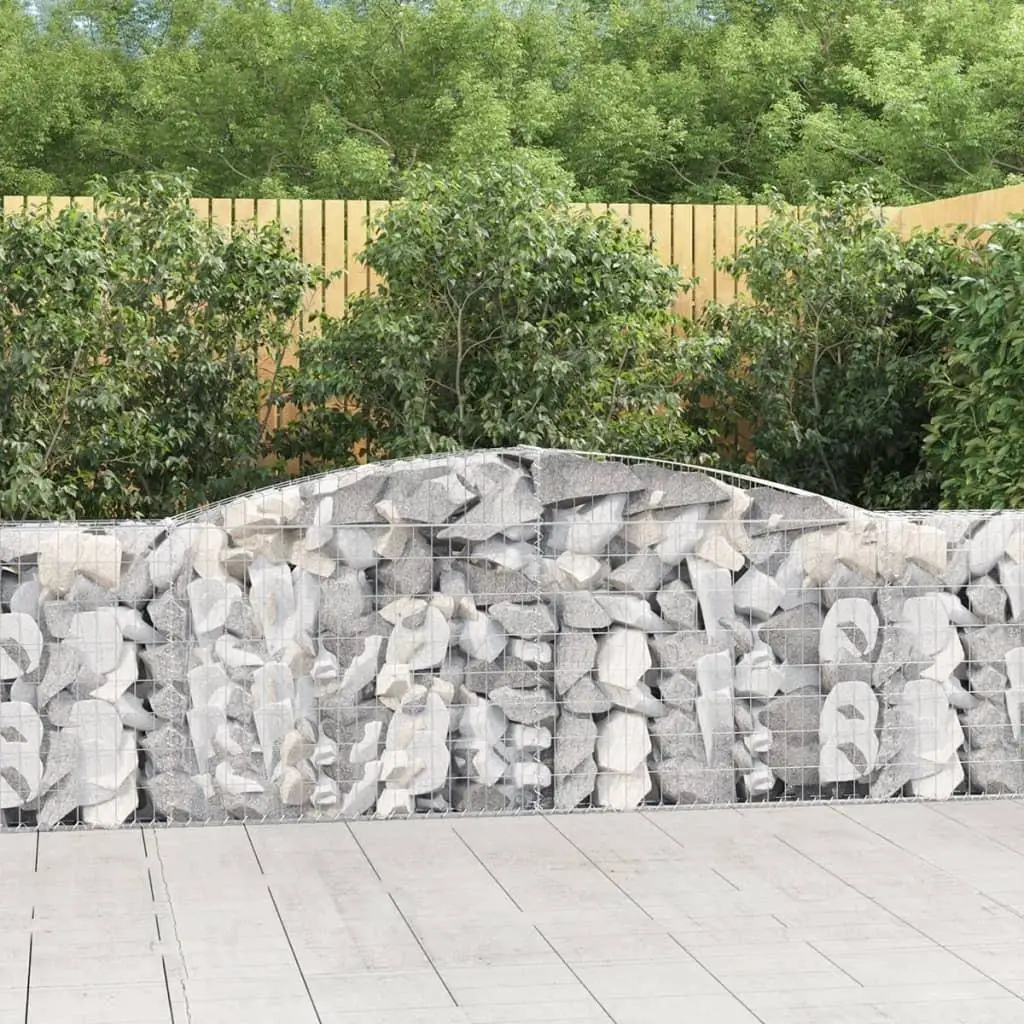 Large Galvanized Iron Arched Gabion Basket 157.5x11.8x31.5/39.4 for Landscaping & Garden Projects