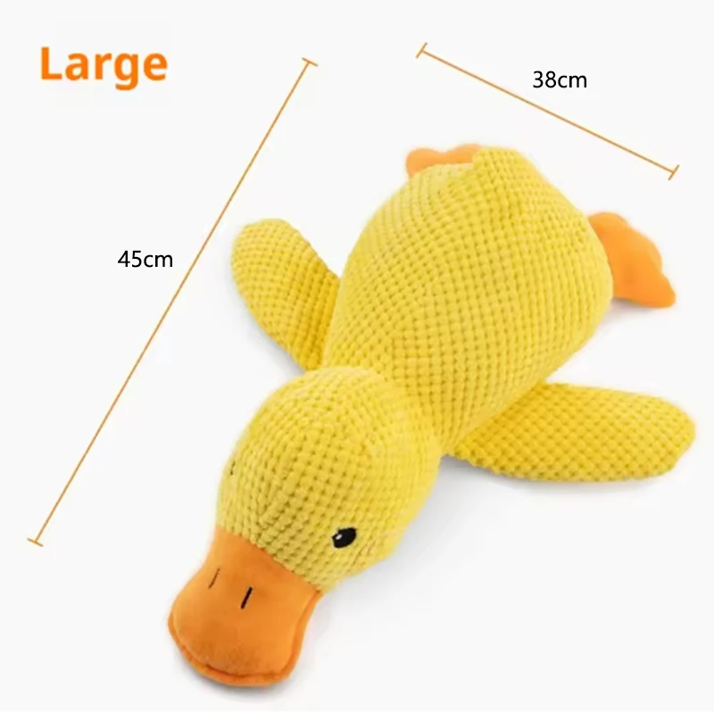 Schattig hondenspeelgoed Stomping Duck Bijtbestendig Tandenslijpen Reinigen Grote hond Interactief entertainment Puppy Verveling Knuffel