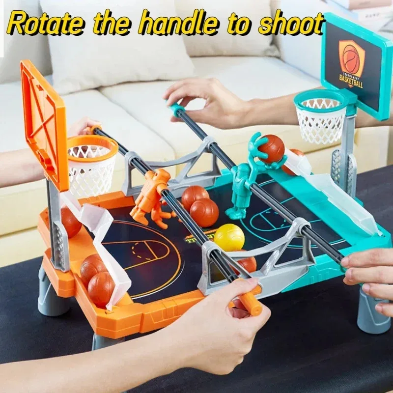 Mini Catapult Fingertip Basketball Toys Portable Party Goal Game Parent-child Interactive Board GameToys Gift for Kids Adult