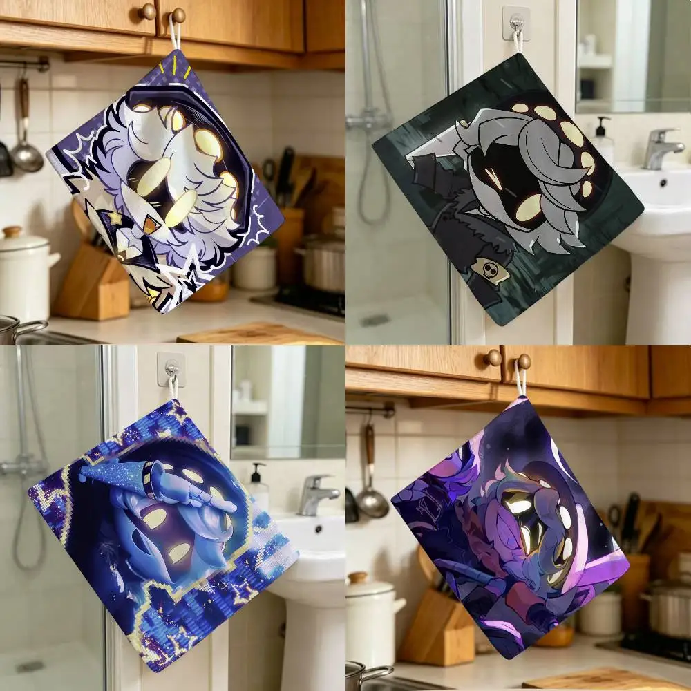 Sci-Fi A-Murder Drones Robot Polyester Cotton Daily Towel Hanging Kitchen Hand Wiping Cloth Durable for Whole House Use