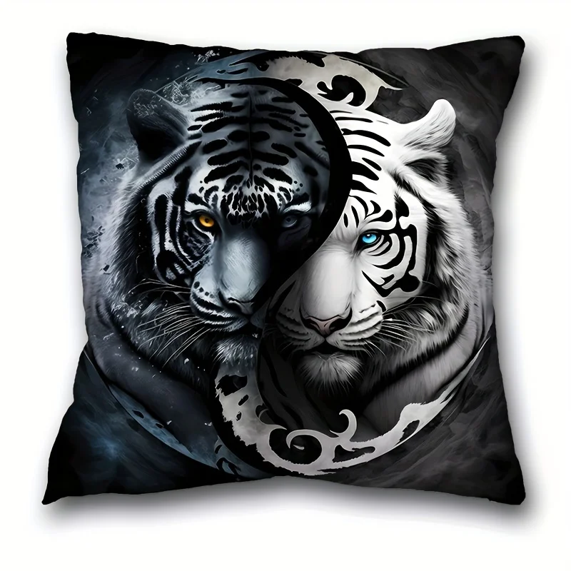 Adorable Pet-Printed Cushion Covers: Cats & Dogs Designs! Sofa seat mattress cover,home decoration