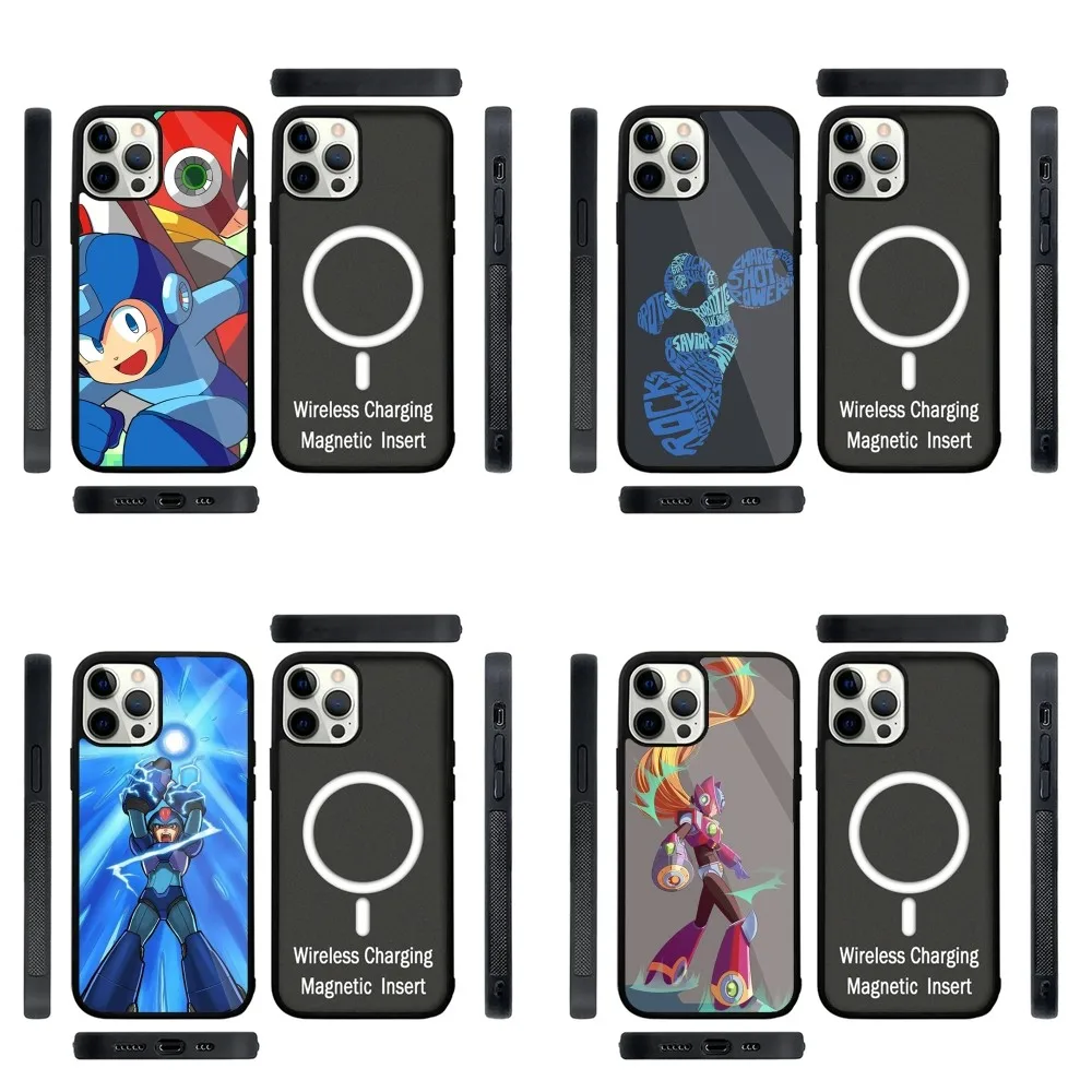 R-Rockman Megaman Game   Phone Case Strong Magnetic For IPhone 15,14,13,Pro,Max,Plus,11,12,Mini For Magsafe Wireless Charging