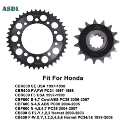 Motorcycle Front and Rear Sprockets 525 42T 15T for Honda CBR600 SE FV F3 97-98 CBF600 PC38 06-07 CB600S Hornet 98-06 CBR 600